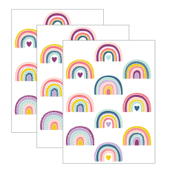 Teacher Created Resources Accents, Oh Happy Day Rainbow, 30 Pieces Per Pack, Set Of 3 Packs