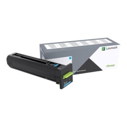 Lexmark Original Toner Cartridge - Laser - High Yield - 22000 Pages - Cyan, 82K0X20