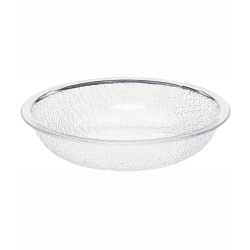 Cambro Camwear Round Pebbled Bowls, 12", Clear, Set Of 12 Bowls