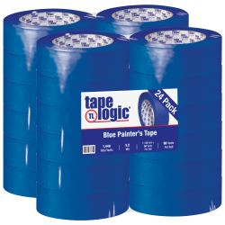 Tape Logic® 3000 Painter's Tape, 3" Core, 1.5" x 180', Blue, Case Of 24