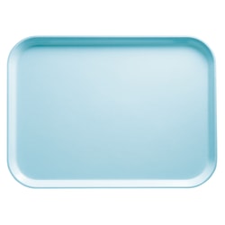 Cambro Camtray Rectangular Serving Trays, 15" x 20-1/4", Sky Blue, Pack Of 12 Trays