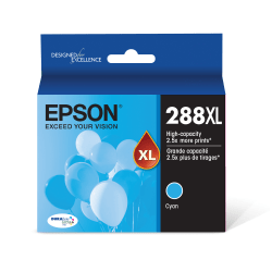 Epson DURABrite Ultra 288XL High Yield Inkjet Ink Cartridge - Cyan Pack - Inkjet - High Yield