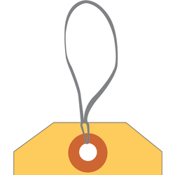 Partners Brand Elastic Loops, 9", White, Case Of 1,000