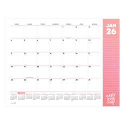 2026 Blue Sky Monthly Desk Pad Planning Calendar, 22" x 17", LiveWell, January To December, 153921