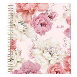 2026 Blue Sky Monthly Planner, 8" x 10", Big Peony, January To December, 152666
