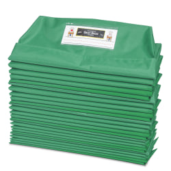 Victor Seat Sack® Chair Cover Classroom Pack, 10" x 17", Green, Pack Of 25 Pockets