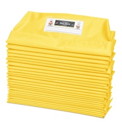 Victor Seat Sack® Chair Cover Classroom Pack, 10" x 17", Yellow, Pack Of 25 Pockets