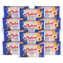 Balconi Muffins, Blueberry, 1.5 Oz, 6 Muffins Per Pack, Case Of 12 Packs