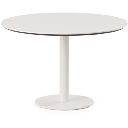 Branch Furniture Round Meeting Table, 30"H x 48"W x 48"D, White Top/White  Base