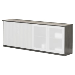 Mayline Medina Series Low Wall Cabinet, Gray Steel