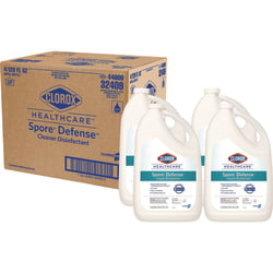 Clorox Healthcare® Spore Defense™ Cleaner Disinfectant, Open System, 1 gal Refill Bottle, 4/Carton