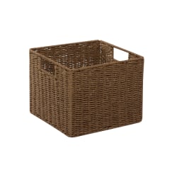 Honey-Can-Do Paper Rope Storage Crate, Medium Size, Brown