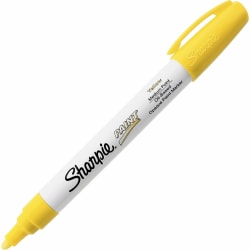 Sharpie Oil-Based Paint Markers - Medium Marker Point Type - Yellow Oil Based Ink - 1 Each