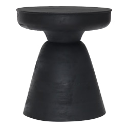 Zuo Modern Sage Table Stool, 18-1/8"H x 14-1/4"W x 14-1/4"D, Matte Black