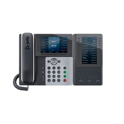 HP Poly Edge E550 VoIP Phone With Caller ID/Call Waiting, Black