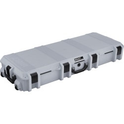 Pelican Polyethylene Vault Tactical Rifle Case With Wheels, 47-1/8"H x 19-3/16"W x 6-15/16"D, Ghost Gray