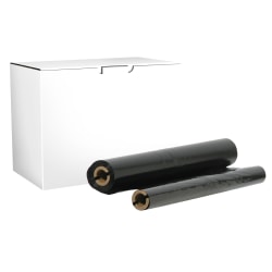 Office Depot® Brand Remanufactured Black Thermal Fax Ribbon Replacement For Brother® PC-402RF, Pack Of 2