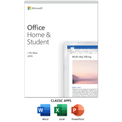 Office Home and Student 2019, For 1 PC/Mac®