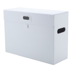 Realspace® File Storage Box, Letter Size, 14" x 10-1/4" x 5-1/2", White