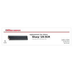 Office Depot® Brand 3020 (Sharp UX-5CR) Black Thermal Fax Ribbon