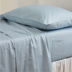 Dormify Robin Classic Cotton Sheet Set, Full, Dusty Blue