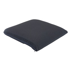 Master Memory-Foam Seat Cushion, 17"H x 17 1/2"W x 2 3/4"D, Black