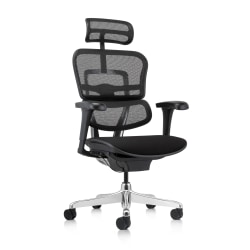 WorkPro 12000 V2 Series Mesh/Fabric High-Back Executive Office Chair, Black