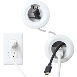 Sanus In-Wall Cable Management Kit - For Power Cables - White