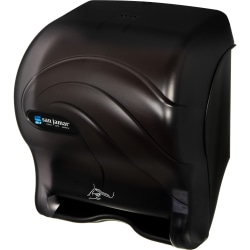 San Jamar Roll Towel Hands-free Dispenser - Roll, Touchless Dispenser - 1 x Roll - 14.4" Height x 11.7" Width x 9.1" Depth - Plastic - Black Pearl - Durable, Impact Resistant, Compact - 1 Each