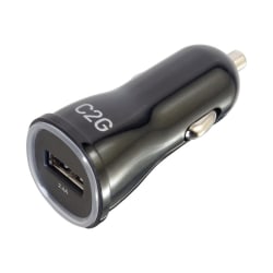 C2G 1-Port USB Car Charger - Car power adapter - 2.4 A (USB) - black