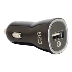 C2G - Car power adapter - 1.5 A - QC 2.0 (USB) - black