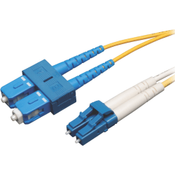 Eaton Tripp Lite Series Duplex Singlemode 9/125 Fiber Patch Cable (LC/SC), 30 m (100 ft.) - 98.40 ft Fiber Optic Network Cable for Network Device, Patch Panel, Switch - First End: 2 x LC Network - Male - Second End: 2 x SC Network - Male