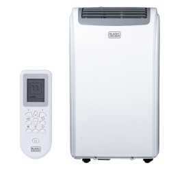 Black+Decker Portable Air Conditioner, 14,000 BTU, 27.2"H x 17.32"W x 13.2"D, White