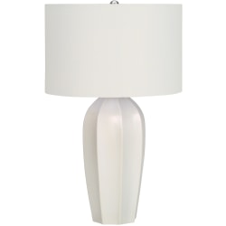 Monarch Specialties Caitlin Table Lamp, 27"H, Cream Base/Ivory Shade