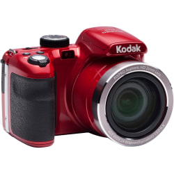 Kodak PIXPRO AZ421 16.2 Megapixel Compact Camera - Red - 1/2.3" CCD Sensor - 3"LCD - 42x Optical Zoom - 4x Digital Zoom - Optical (IS) - 4608 x 3456 Image - 1280 x 720 Video - HD Movie Mode
