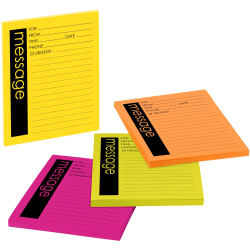 Post-it® Super Sticky Notes Telephone Message, 4 in x 5 in, Lined, 4 Pads/Pack, 50 Sheets/Pad