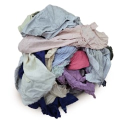 Pro-Clean Basics T-Shirt Rags, Assorted Sizes, Assorted Colors, 3-Lb Pack