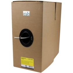 StarTech.com Bulk Cat 6 Ethernet Cable - 1000 ft. - Solid - CMP/FT6 Plenum Fire Rating - ETL Verified - Gray - TAA Compliant - 1000 ft. Gray UTP Cat6 cable for 10 Gigabit networks - High-quality copper conductors