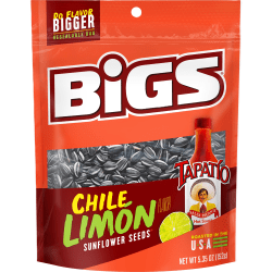Bigs Chile Limon Sunflower Seed Bags, 5.35 Oz, Pack Of 12 Seed Bags