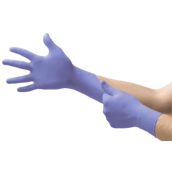 Showa Best Powder-Free Nitrile Disposable Gloves, Size 10, X-Large, Blue, Pack Of 1,000 Gloves