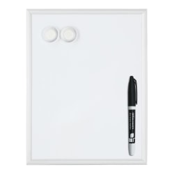 Office Depot® Brand Mini Magnetic Dry-Erase Whiteboard, 8-1/2" x 11", Aluminum Frame With Silver Finish
