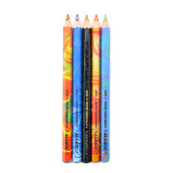 Koh-I-Noor Magic FX Pencils, Assorted Colors, 5 Pencils Per Set, Pack Of 2 Sets