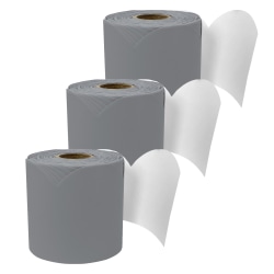 Carson Dellosa Education Rolled Scalloped Bulletin Board Border, Steel Gray, 65 Feet, Pack Of 3