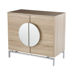 SEI Furniture Northdom Bar Cabinet, 29-1/4"H x 31-1/2"W x 17-1/4"D, Natural