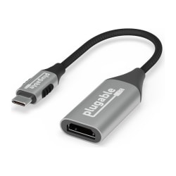 Plugable USB C to HDMI Adapter, 8K 60Hz or 4K 144Hz, USB4 / Thunderbolt to HDMI Adapter - HDMI Adapter for 4K HDR Monitor, XPS, iPhone 15, iPad Pro, Macbook Pro, Mac Resolution up to 4K 60Hz (USBC-HDMI8K)
