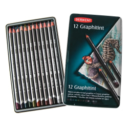 Derwent Graphitint Pencils, Assorted Colors, Set Of 12 Pencils