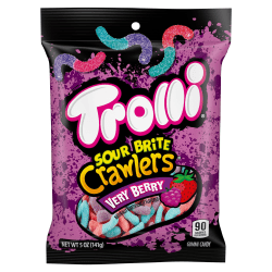 Trolli Sour Brite Very Berry Crawlers, 5 Oz, Total Qty 1