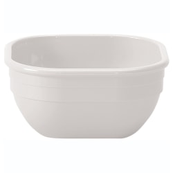 Cambro Camwear® Dinnerware Bowls, Square, White, Pack Of 48 Bowls
