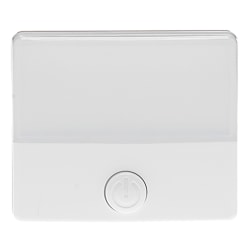 Westek Senti LED Manual Night Light, 2-3/16" x 2-1/2" x 7/8", White, Total Qty 1