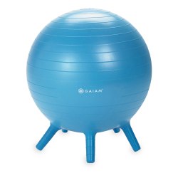 Gaiam Kids' Stay-N-Play Inflatable Ball Chair, Blue